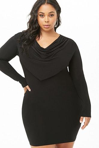 Forever21 Plus Size Cowl Neck Mini Dress