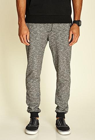 Forever21 Marled Knit Drawstring Joggers