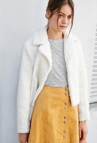 Forever21 Women's Faux Shearling Jacket