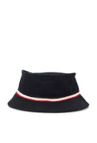 21 Men Men's  Navy Varsity-striped Bucket Hat