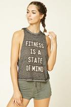 Forever21 Women's  Active State Of Mind Tank Top