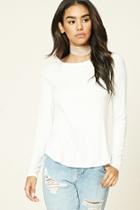 Forever21 Women's  Ribbed Knit Scoop Back Top