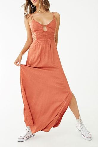 Forever21 Geo Embroidered Cami Maxi Dress