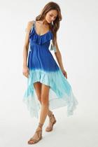 Forever21 Boho Me Ombre Tie-dye High-low Dress