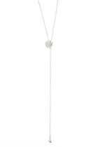 Forever21 Cz Pendant Lariat Necklace