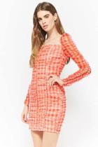 Forever21 Ruched Gingham Mini Dress