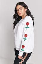 Forever21 Plus Size Rose Graphic Sweatshirt
