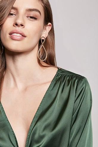 Forever21 Tiered Teardrop Earrings