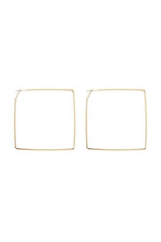 Forever21 Oversized Square Hoop Earrings