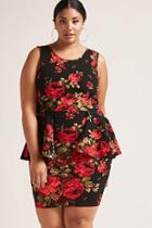 Forever21 Plus Size Floral Peplum Dress