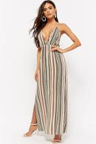 Forever21 Striped Strappy Maxi Dress