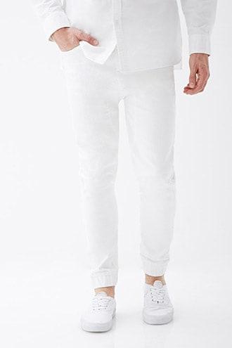 Forever21 Clean Wash Denim Joggers