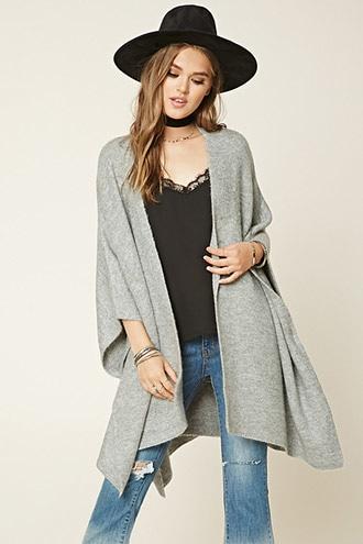 Forever21 Women's  Heathered Knit Shawl