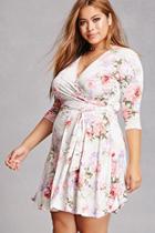 Forever21 Plus Size Floral Belted Dress