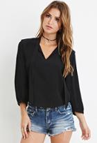 Forever21 Self-tie Neck Blouse