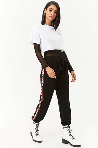 Forever21 World Flags Fleece Sweatpants