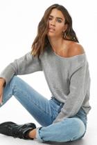 Forever21 Off-the-shoulder Metallic Top