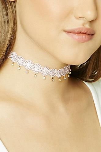 Forever21 Lace Medallion Choker