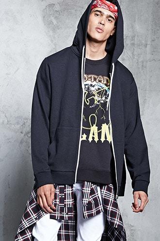 Forever21 Classic Zip-front Hoodie