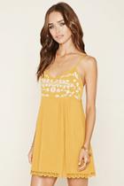Forever21 Women's  Embroidered Cami Dress