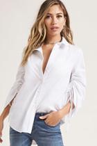 Forever21 Drawstring Ruched Shirt