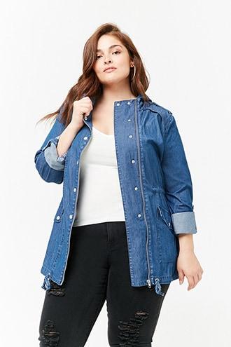 Forever21 Plus Size Chambray Utility Jacket