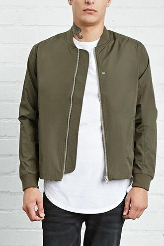 21 Men Men's  Lightweight Bomber Jacket