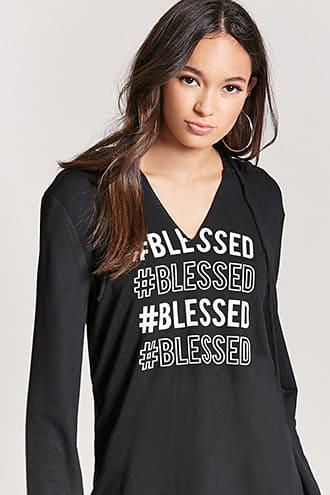 Forever21 Blessed Graphic Hooded Top