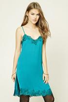 Forever21 Women's  Applique Cami Slip Dress