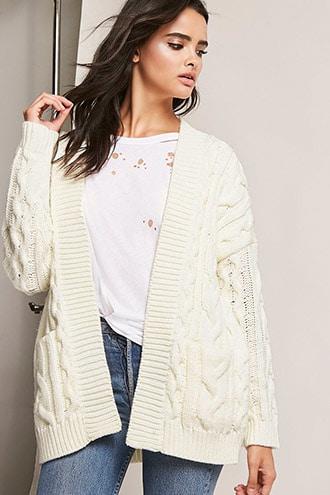 Forever21 Cable-knit Cardigan