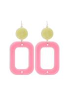Forever21 Marble & Opaque Geo Drop Earrings