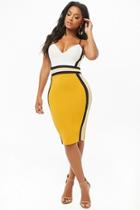 Forever21 Colorblock Knee-length Bodycon Dress