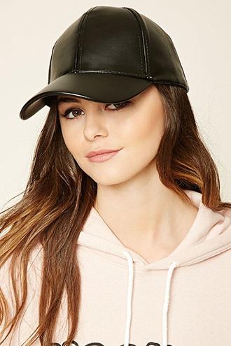 Forever21 Faux Leather Dad Cap
