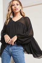 Forever21 High-low Billowy Top