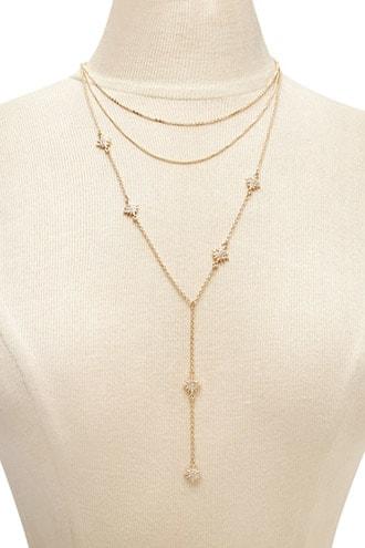 Forever21 Star Burst Layered Necklace