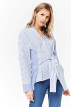 Forever21 High-low Stripe Shirt