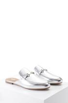 Forever21 Metallic Loafer Mules