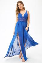 Forever21 Lace Panel Chiffon Gown