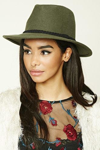 Forever21 Braided Wool Fedora