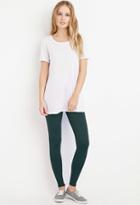 Forever21 Women's  Nylon-blend Leggings (hunter Green)