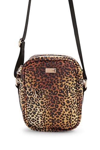 Forever21 Men Reason Leopard Print Crossbody