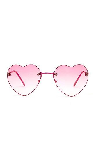 Forever21 Tinted Heart Sunglasses
