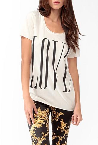 Forever21 Longline Love Tee