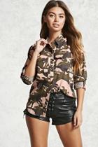 Forever21 Camo Print Shirt