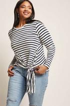 Forever21 Plus Size Knotted Stripe Top