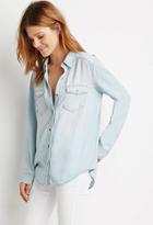 Forever21 Contemporary Chambray Button-down Shirt