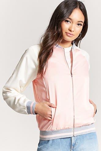 Forever21 Satin Varsity Jacket