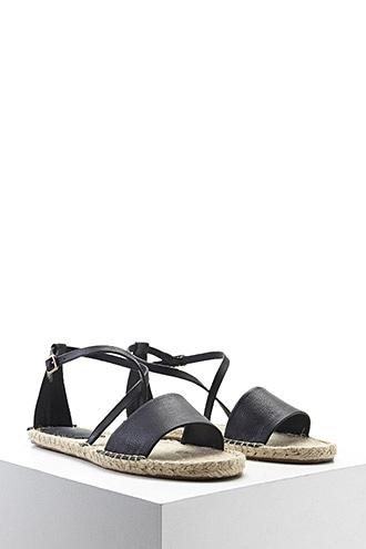 Forever21 Faux Leather Espadrille Sandals