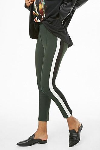 Forever21 Side-striped Ankle Pants