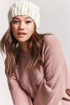 Forever21 Chunky Sequin Ribbed Knit Beanie